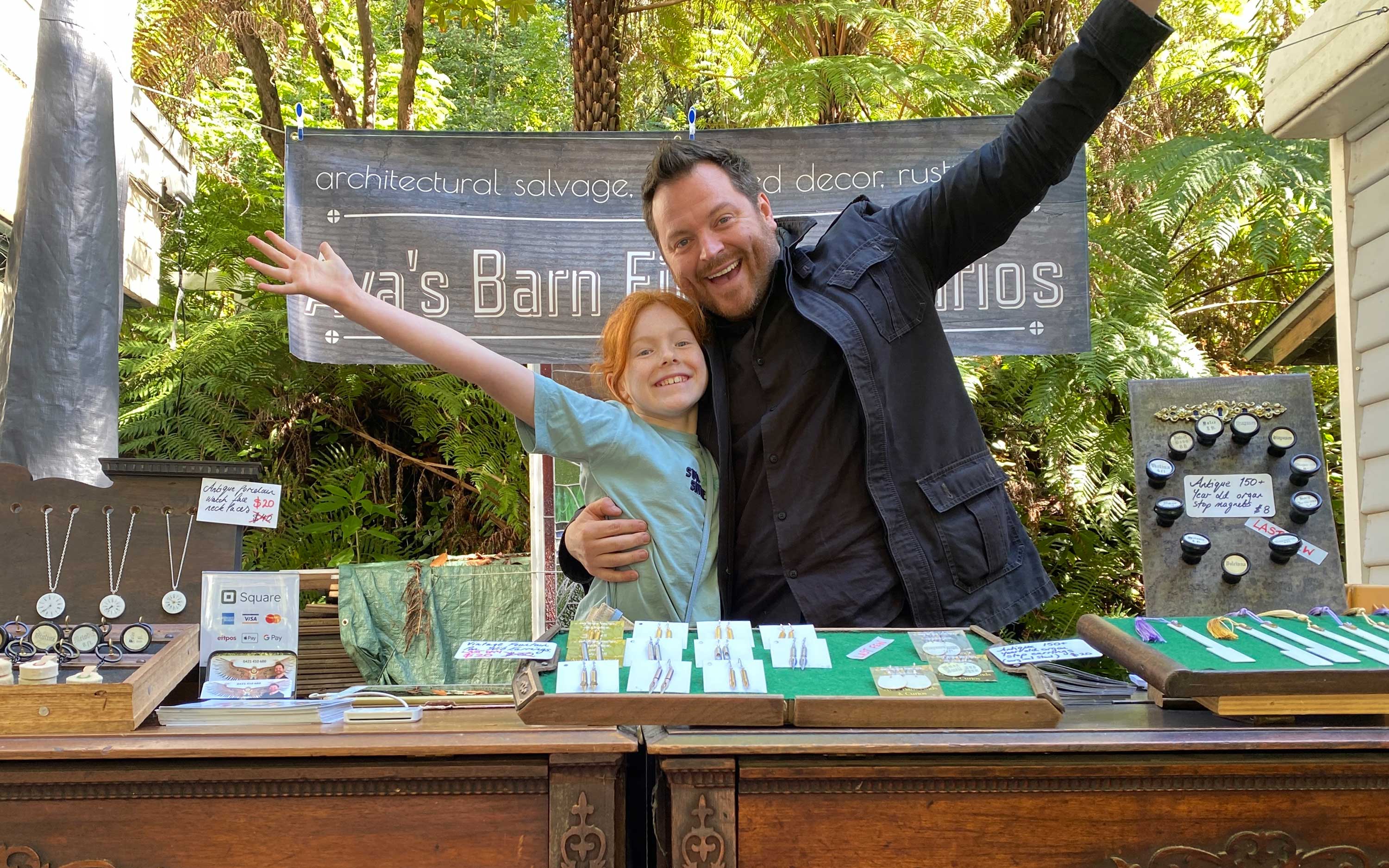 David Cox and his daughter Ava
