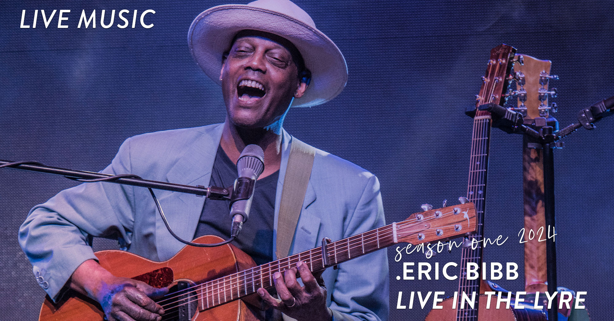 Eric Bibb ~ Live in the Lyre. The ultimate “blues brother” is coming to Burrinja. Sun 2 Jun 4.00pm | Burrinja Theatre