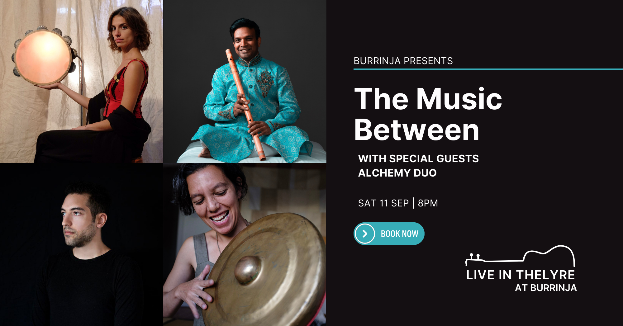 The Music Between Live in the Lyre Saturday 11 October 8pm